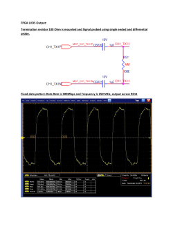 FPGA LVDS Output: Termination resistor 100 Ohm is mounted and