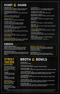 TACOS BROTH BOWLS