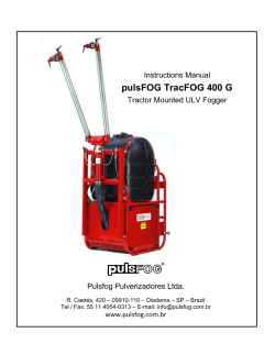 MANUAL DE INSTRU&Ccedil;&Otilde;ES &ndash; AGROFOG 400: