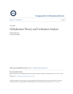 Globalization Theory and Civilization Analysis