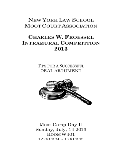 ORAL ARGUMENT - New York Law School