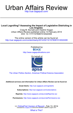 Assessing the Impact of Legislative Districting in Los Angeles