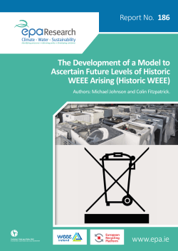 The Development of a Model to Ascertain Future Levels of