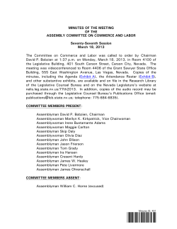 Minutes - Nevada Legislature