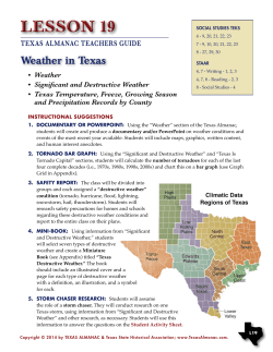 Lesson 19 - Texas Almanac