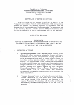 Guidelines for the Registration and Administration of