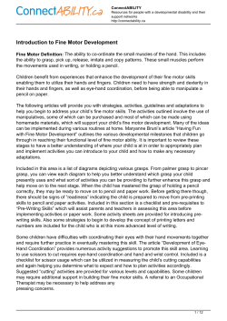 Practical Strategies for Developing Fine Motor Skills