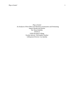 Flip or Swim? 1 Flip or Swim? An Analysis of How Elite Level