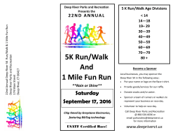 5K Run/Walk And 1 Mile Fun Run