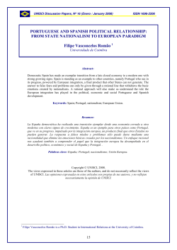 PORTUGUESE AND SPANISH POLITICAL RELATIONSHIP