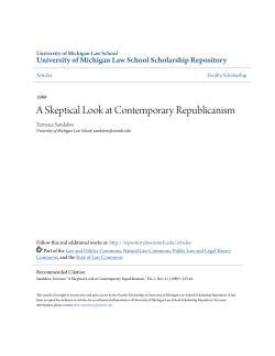 A Skeptical Look at Contemporary Republicanism