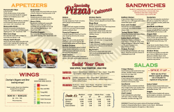 Pizzas Calzones