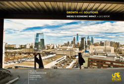 Growth and Solutions: Drexel`s Economic Impact