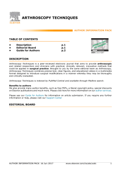 arthroscopy techniques