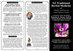 Traditional Herbal Medicine Courses