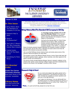Bring History Alive: The Standard Oil Company In Oil City Research