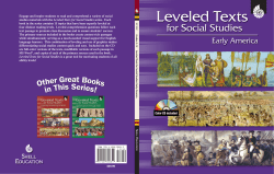 G rades 4&ndash;12 Le veled Texts for S ocial S tudies