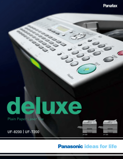 Plain Paper Laser Fax UF-8200 | UF-7200