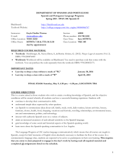 Spanish II Blackboard