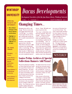 Dacus Developments - Winthrop University
