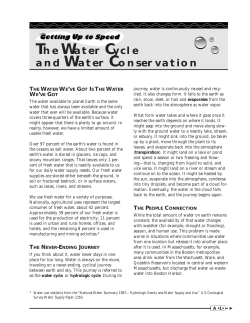The Water Cycle and Water Conservation