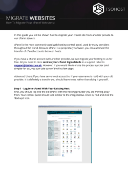 In this guide you will be shown how to migrate your