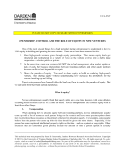 Equity Note