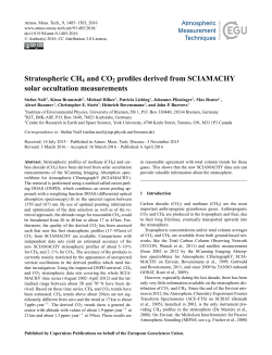 Stratospheric CH4 and CO2 profiles derived from SCIAMACHY solar