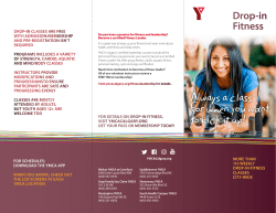 Drop-in Program Descriptions