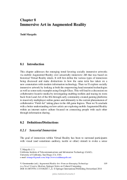 Immersive Art in Augmented Reality