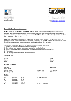 Elecolit &reg; 325 &ndash; Technical data sheet CONDUCTIVE SILVER