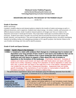 Mountains and Valleys-The Geology of the Pioneer Valley standards
