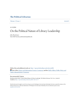 On the Political Nature of Library Leadership