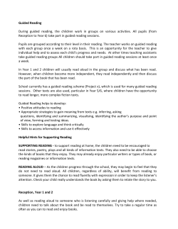Guided Reading - Salterlee Primary School