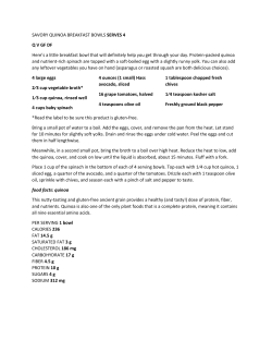 Savory Quinoa Breakfast Bowls