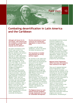 Combating desertification in Latin America