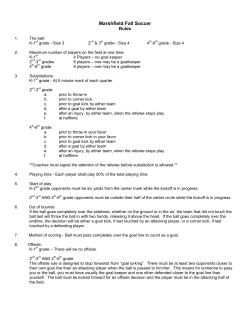 Marshfield Fall Soccer