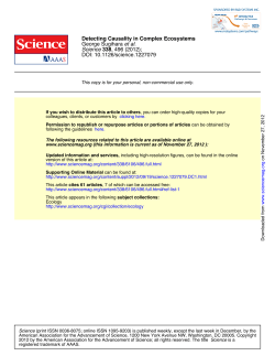 Detecting Causality in Complex Ecosystems