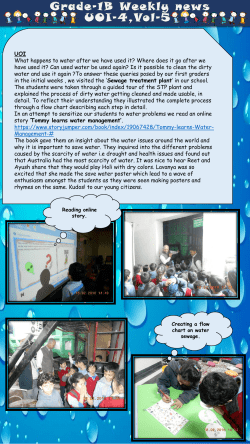 UOI What happens to water after we have used it? Where does it go