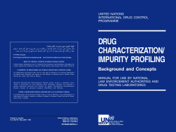 drug characterization/ impurity profiling