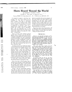 Shots Heard `Round .the World