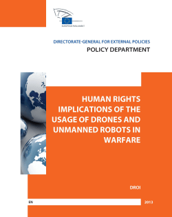 Human rights implications of the usage of drones and unmanned
