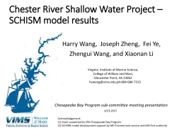 Chester River Shallow Water Multiple Models