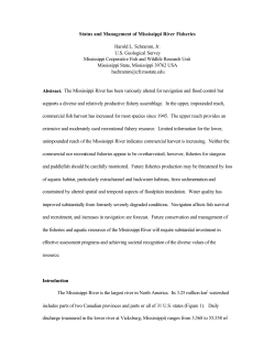 Status and Management of Mississippi River