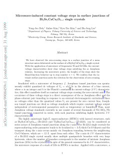Microwave-induced constant voltage steps in surface junctions of