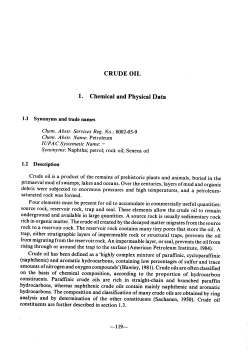 Crude oil - IARC Monographs on the Evaluation of Carcinogenic