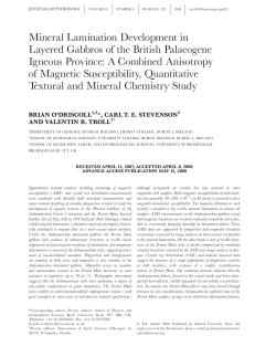 Mineral Lamination Development in Layered