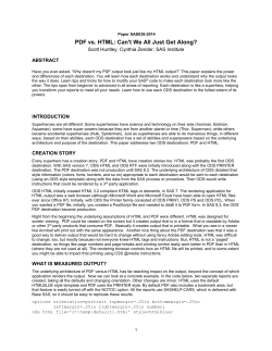 PDF vs. HTML: Can`t We All Just Get Along?
