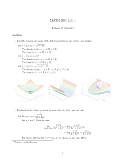 MATH 209, Lab 1