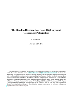 The Road to Division: Interstate Highways and
